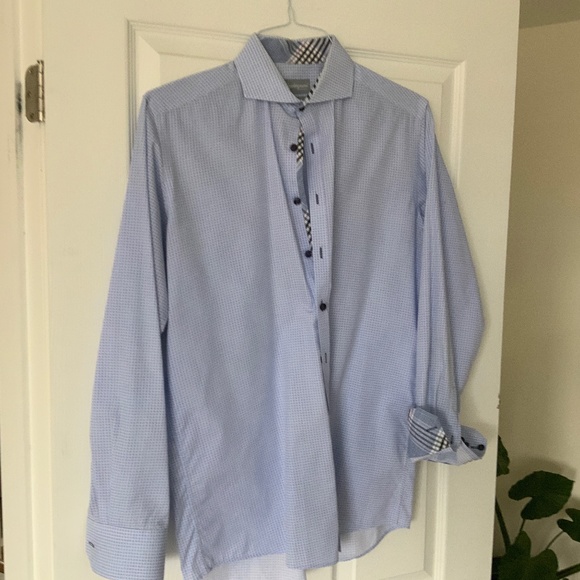 Men’s Dress Shirt - Contrasting Cuff and Collar - Sweden SZ 15.5 - Picture 1 of 2